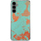 Turquoise and Orange Marble Galaxy S24 Plus Clear Case